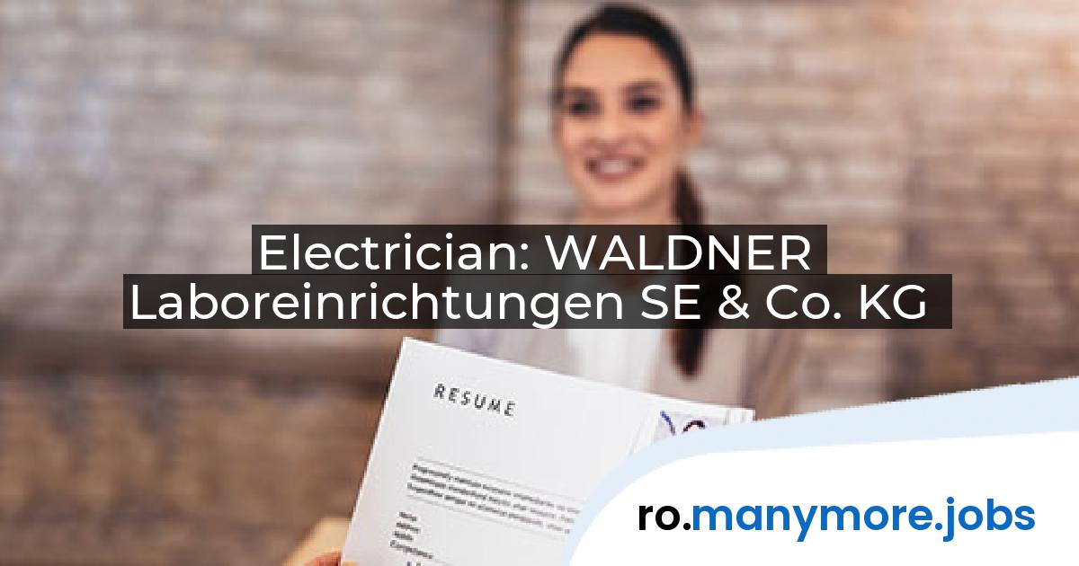 Electrician: WALDNER Laboreinrichtungen SE & Co. KG | manymore.jobs