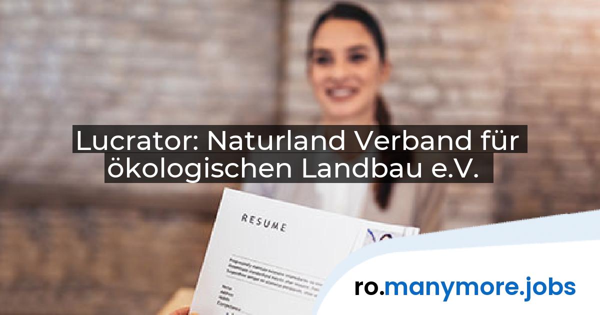 Lucrator: Naturland Verband für ökologischen Landbau e.V. | manymore.jobs