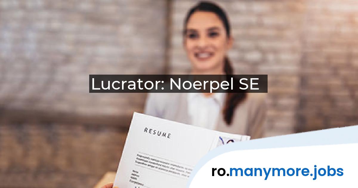 Lucrator: Noerpel SE | manymore.jobs